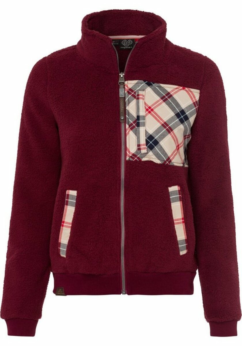Bild 1 von Ragwear Sweatjacke IMOLLA Fleece im Karo Trend Design, Braun