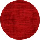 Bild 1 von Teppich Ava Viskoseteppich, carpetfine, rund, Höhe: 13 mm, Seidenoptik, leichter Glanz, Wohnzimmer, Rot