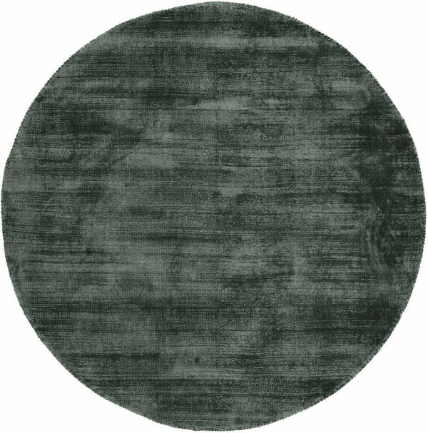 Bild 1 von Teppich Ava Viskoseteppich, carpetfine, rund, Höhe: 13 mm, Seidenoptik, leichter Glanz, Wohnzimmer, Grün