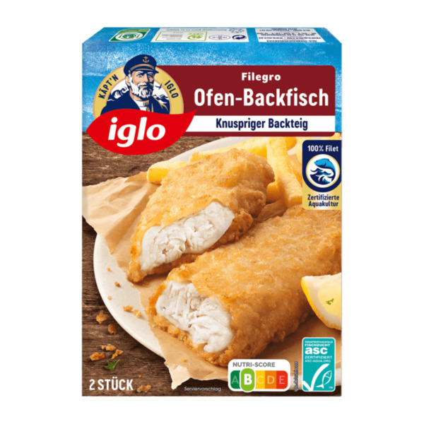 Bild 1 von IGLO Filegro Ofen-Backfisch