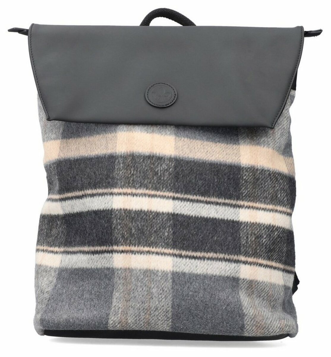 Bild 1 von Rieker Cityrucksack Foil/Foil, mit geometrischem Muster, Grau|schwarz