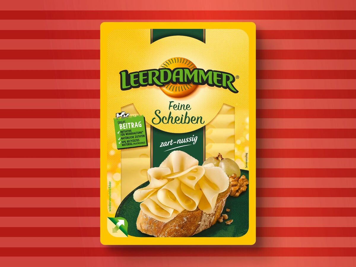 Bild 1 von Leerdammer Feine Scheiben, 
         100 g