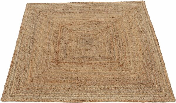 Bild 1 von Teppich Nele Juteteppich Naturfaser, carpetfine, rechteckig, Höhe: 6 mm, geflochtener Wendeteppich aus 100% Jute, quadratisch und als Läufer, Beige