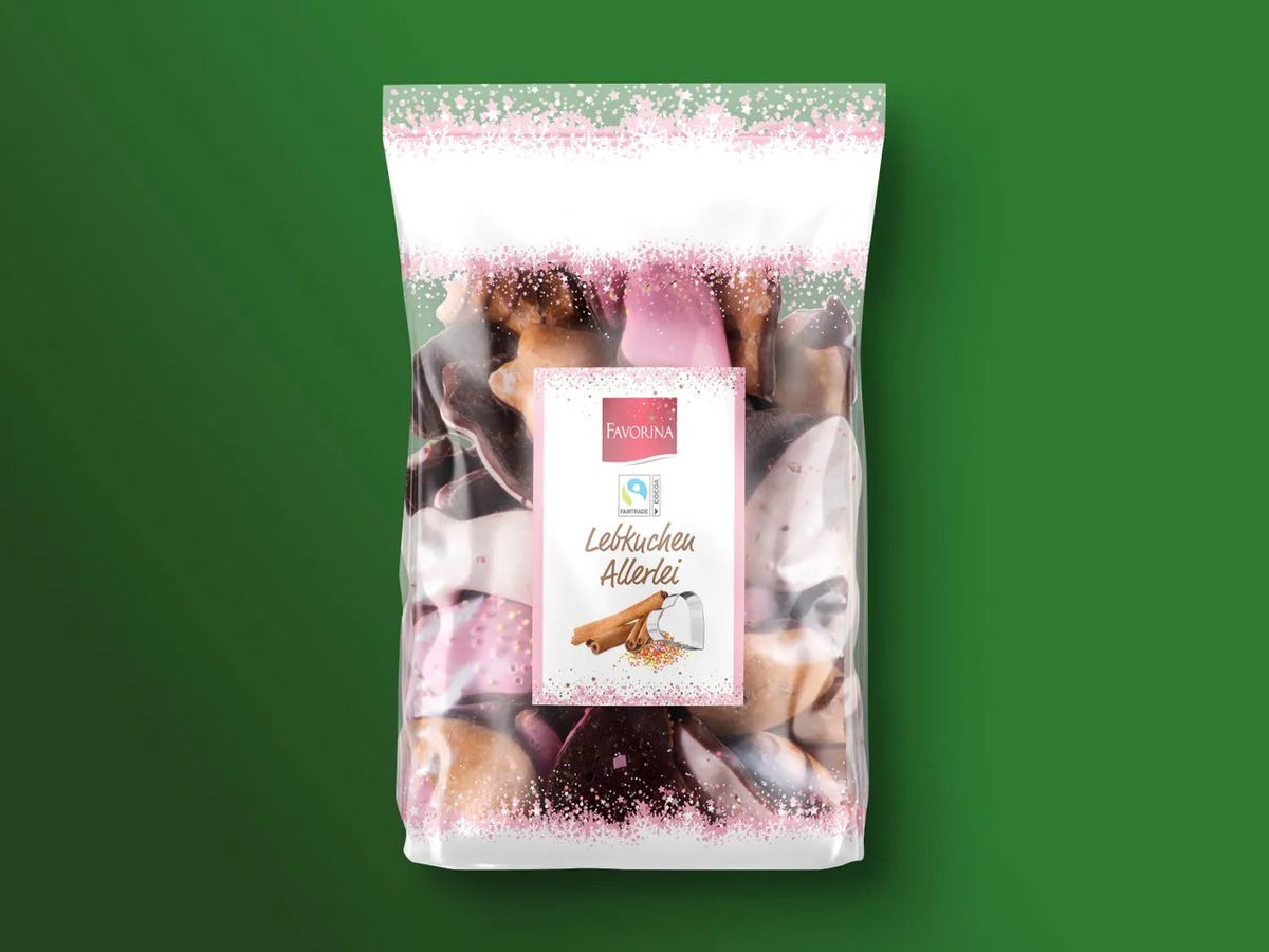 Bild 1 von Favorina Lebkuchen-Allerlei/Pfeffernüsse/Magenbrot, 
         600 g