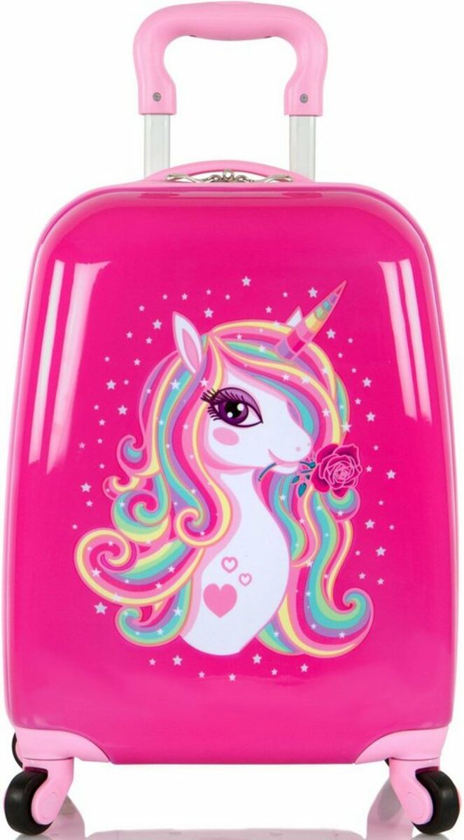 Bild 1 von Heys Kinderkoffer Einhorn, Rosa, 4 Rollen, Rosa