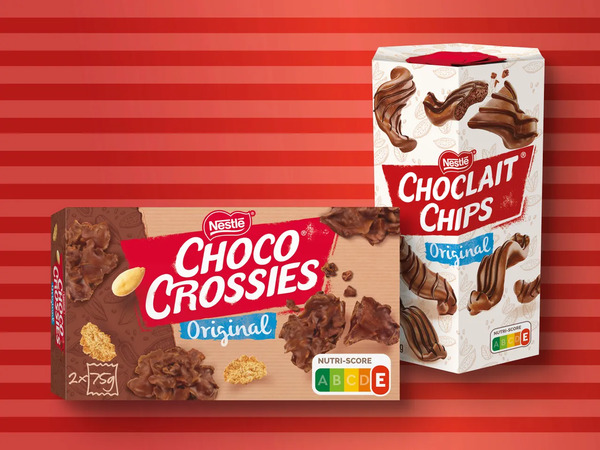 Bild 1 von Nestlé Choco Crossies/Choclait Chips, 
         150/115/140 g