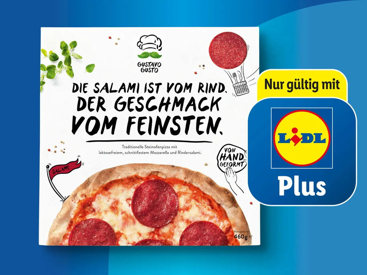 Bild 1 von Gustavo Gusto Steinofenpizza, 
         460/410/475/430 g