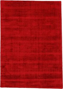 Teppich Ava Viskoseteppich, carpetfine, rechteckig, Höhe: 13 mm, Seidenoptik, leichter Glanz, auch als Läufer erhältlich, Rot