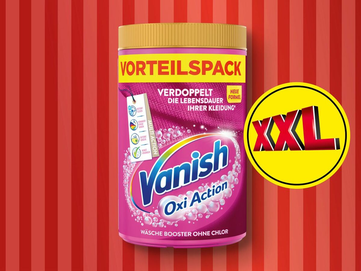 Vanish Oxi Action Pulver Pink XXL, 1,65 kg von Lidl ansehen!