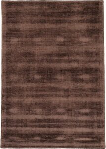 Teppich Ava Viskoseteppich, carpetfine, rechteckig, Höhe: 13 mm, Seidenoptik, leichter Glanz, auch als Läufer erhältlich, Braun