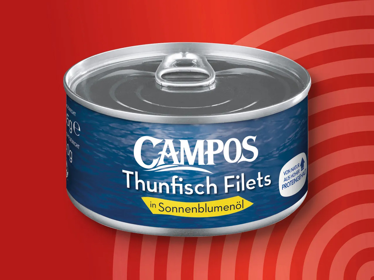 Campos Thunfisch Filets, 185 g; Abtropfgewicht 140 g von Lidl ansehen!
