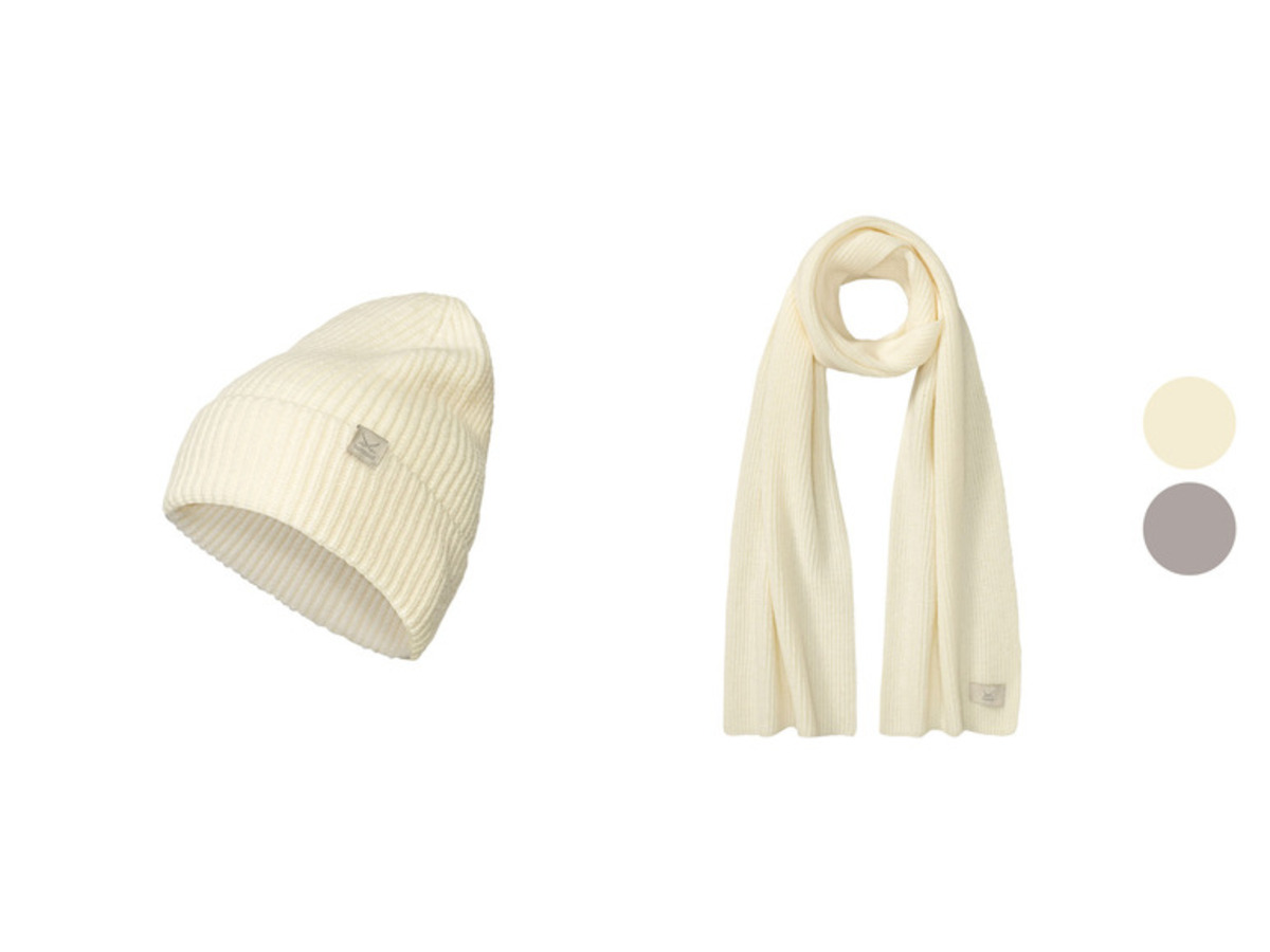 Bild 1 von Damen Strickmütze / Strickschal mit Applikation