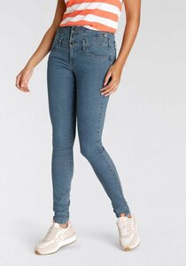 Arizona Skinny-fit-Jeans High Waist, Blau