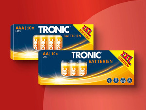 Tronic AA/AAA Batterien XXL, 
         10 Stück