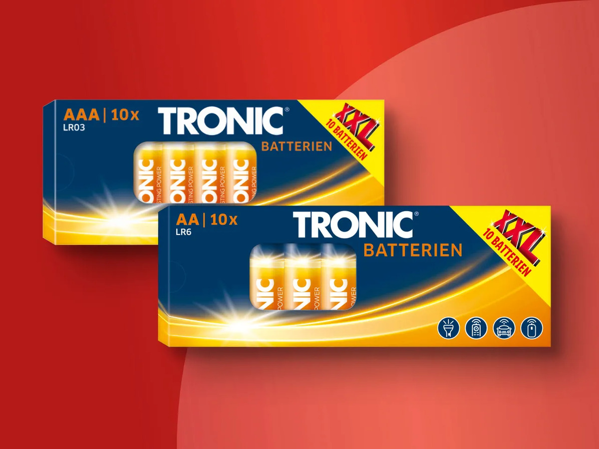 Bild 1 von Tronic AA/AAA Batterien XXL, 
         10 Stück