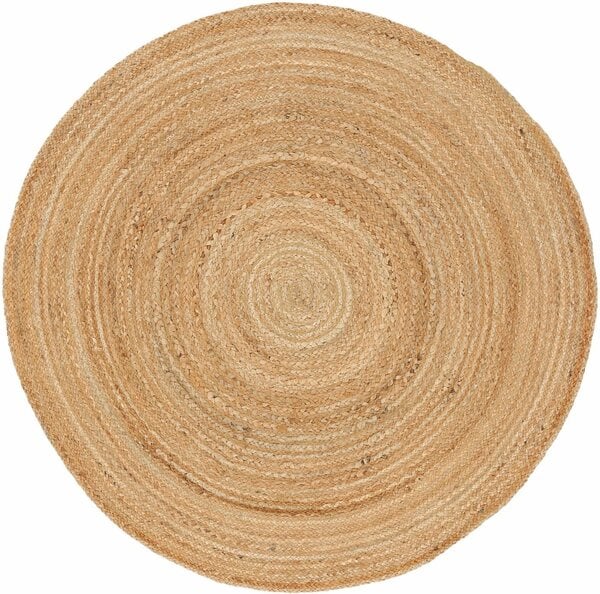 Bild 1 von Teppich Nele Juteteppich Naturfaser, carpetfine, rund, Höhe: 6 mm, geflochtener Wendeteppich aus 100%Jute, in rund und oval, viele Größen, Beige