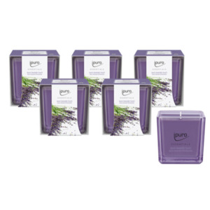 Duftkerze Essentials lavender touch, 6er Set