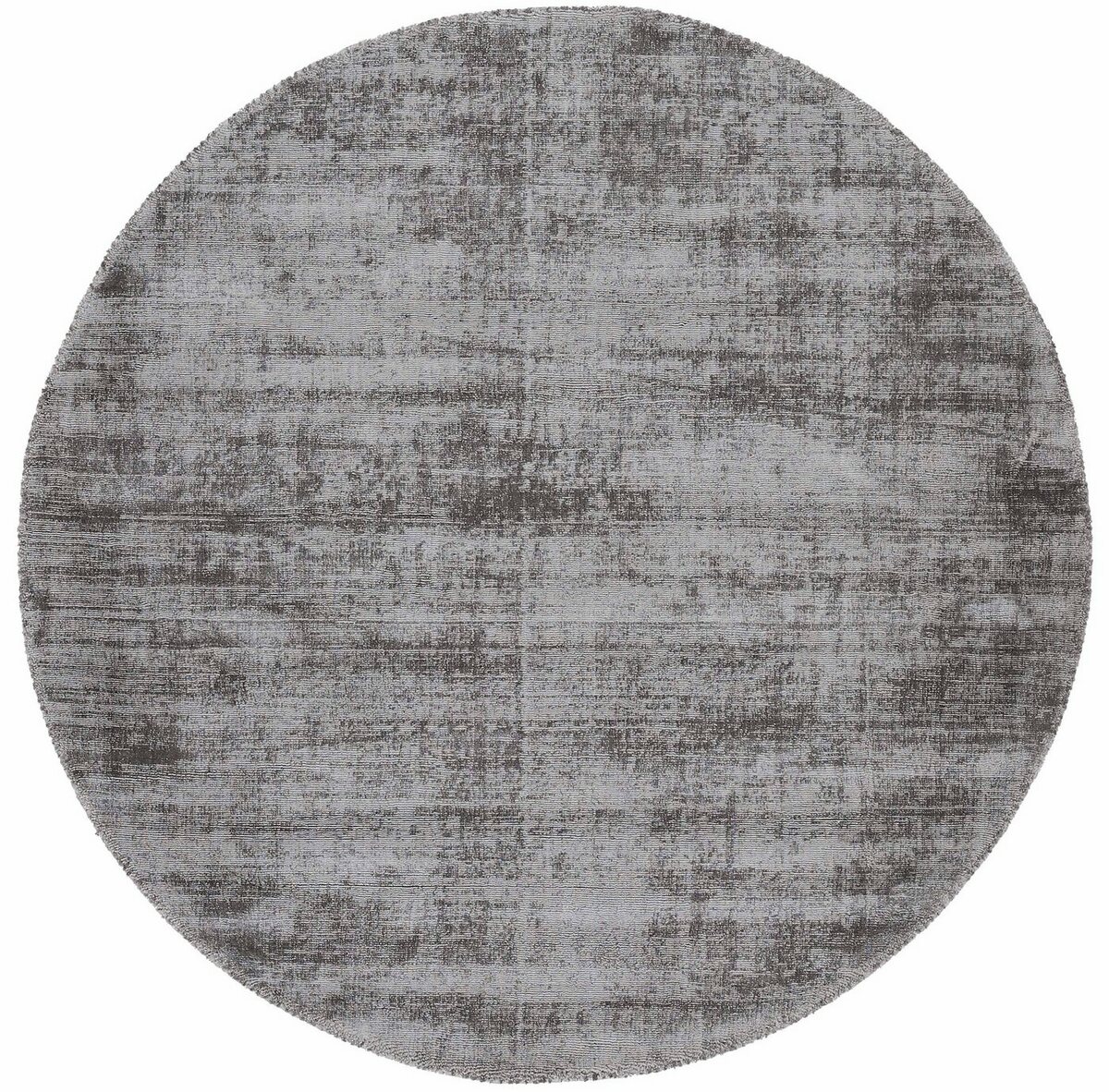 Bild 1 von Teppich Ava Viskoseteppich, carpetfine, rund, Höhe: 13 mm, Seidenoptik, leichter Glanz, Wohnzimmer, Grau