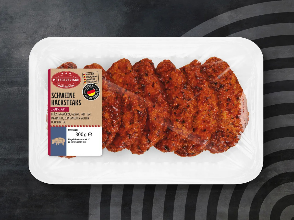 Metzgerfrisch Schweine Hacksteaks, 560 g von Lidl ansehen!