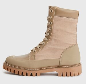 Tommy Hilfiger TH CASUAL LACE UP BOOT Schnürboots in derbem Style, Beige