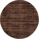 Bild 1 von Teppich Ava Viskoseteppich, carpetfine, rund, Höhe: 13 mm, Seidenoptik, leichter Glanz, Wohnzimmer, Braun