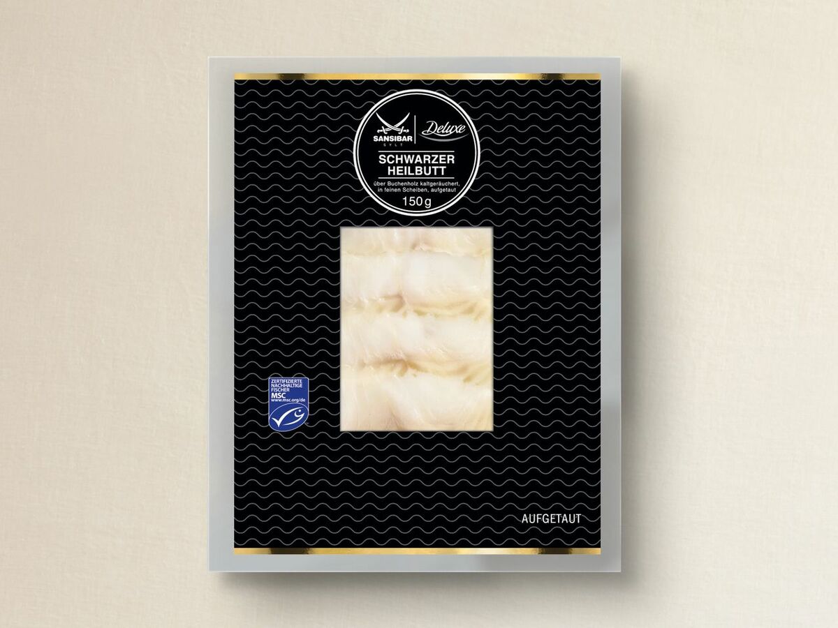 Bild 1 von Sansibar Deluxe MSC Schwarzer Heilbutt, 
         150 g