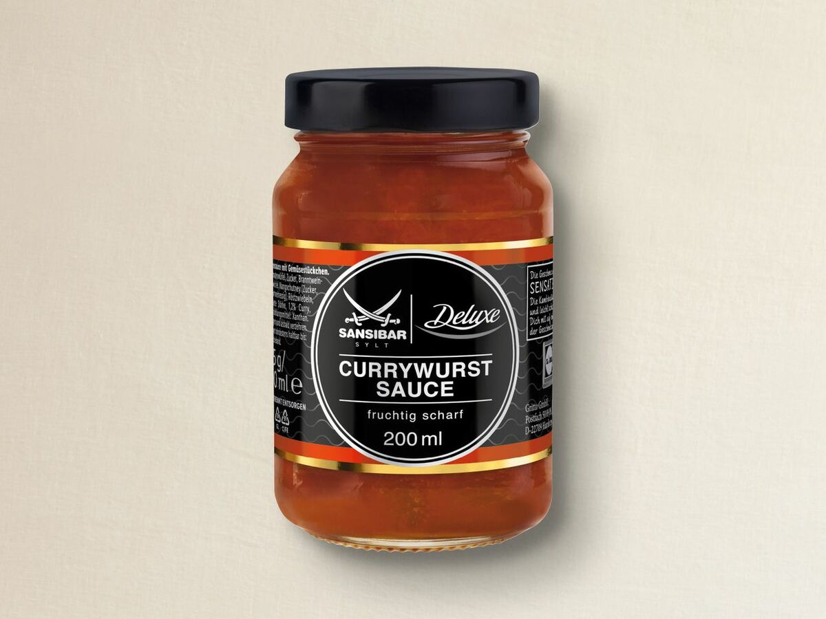 Sansibar Deluxe Currywurstsauce Klassik, 200 ml von Lidl ansehen!