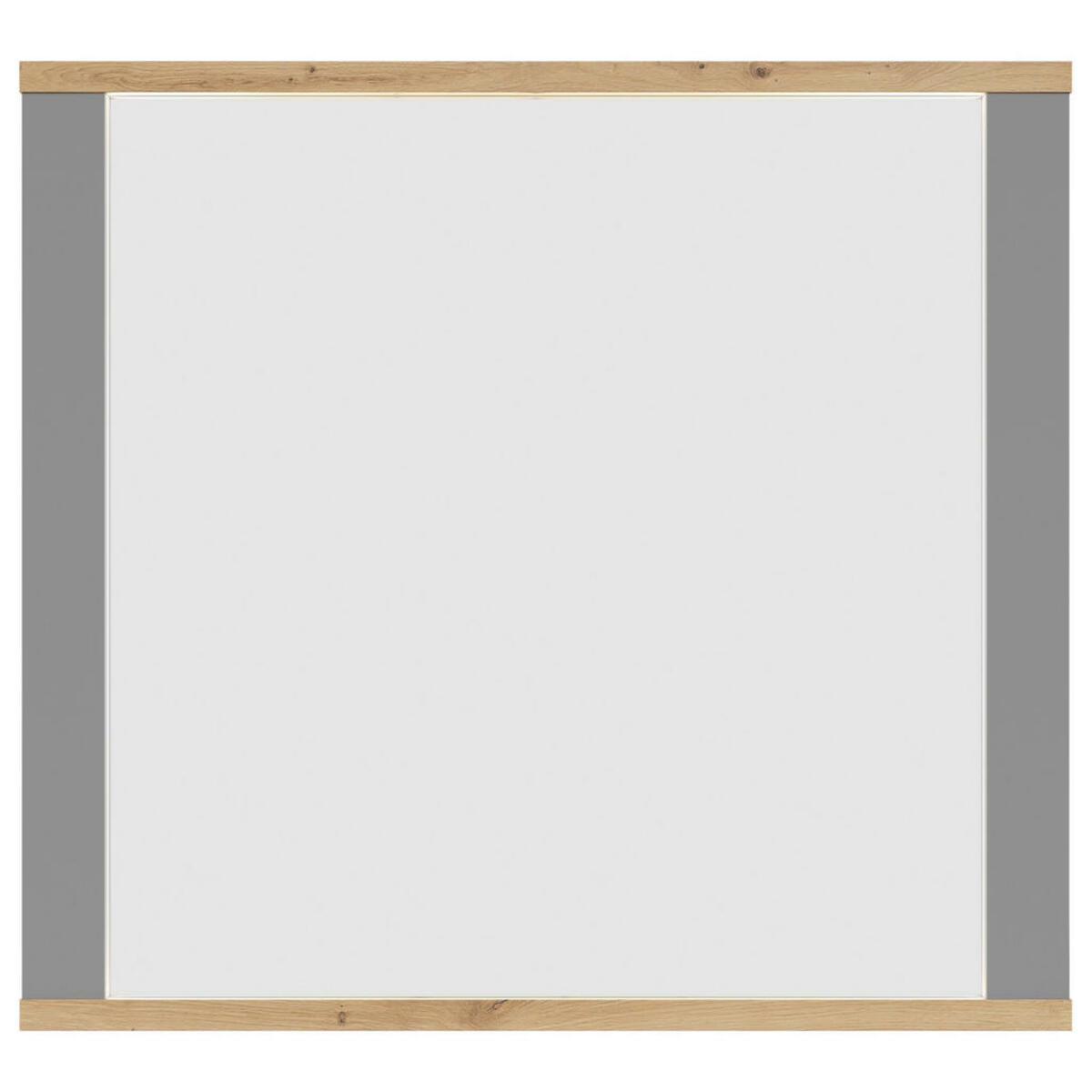 Bild 1 von Hom`in Wandspiegel, Grau, Eiche Artisan, Glas, rechteckig, 94x87x5 cm, Garderobe, Garderobenspiegel, Garderobenspiegel