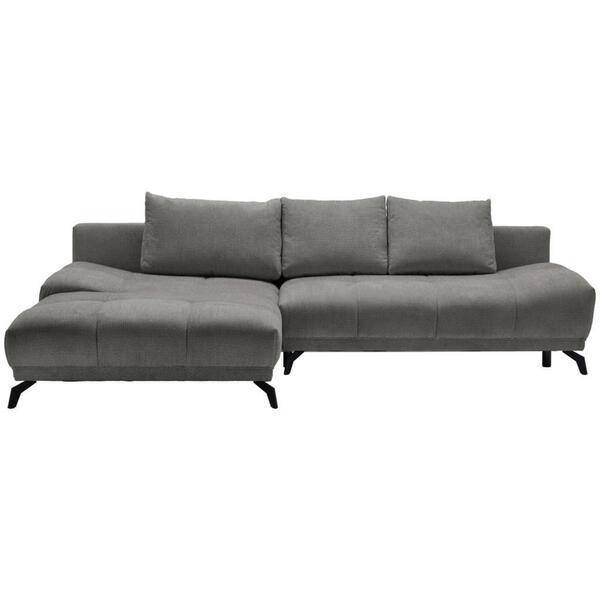 Bild 1 von Hom`in Ecksofa, Blau, Braun, Textil, 5-Sitzer, Füllung: Schaumstoff, Ottomane links, L-Form, 290x182 cm, Stoffauswahl, seitenverkehrt erhältlich, Schlafen auf Sitzhöhe, Wohnzimmer, Sofas & Couches