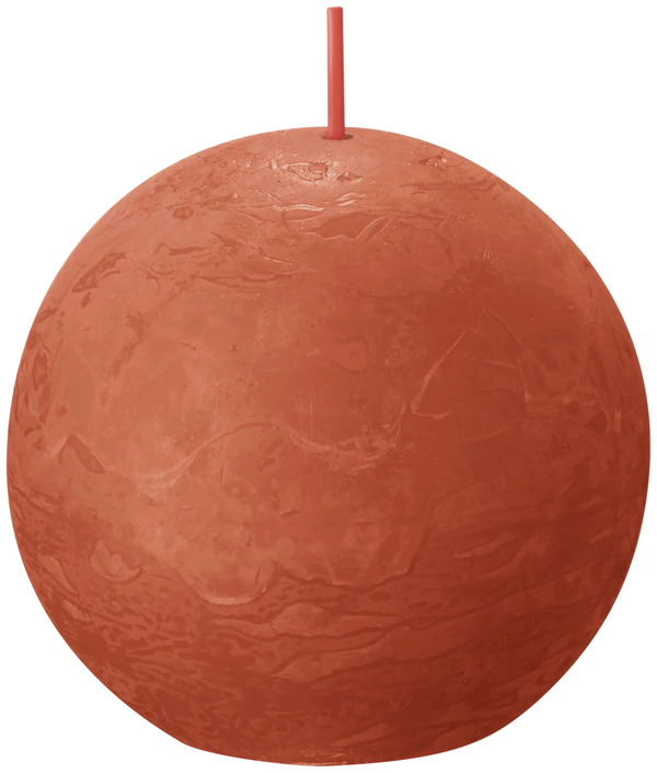 Bild 1 von Bolsius Rustik Kugelkerze herbstliches orange, Durchmesser: 7,6 cm