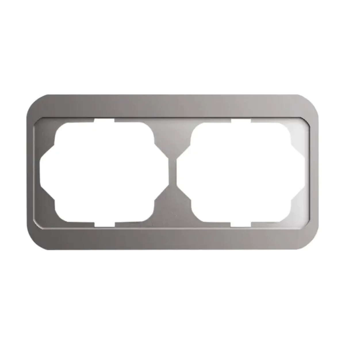 Bild 1 von Busch-Jaeger Abdeckrahmen 2-fach Alpha Nea, platin, 1722-20