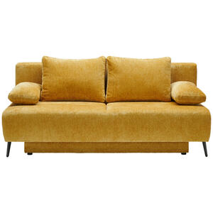 Ti'me Schlafsofa, Gelb, Textil, 2-Sitzer, Füllung: Hohlfaser,Hohlfaser, 200x90x100 cm, Liegefunktion, Rücken echt, Kinder & Jugendmöbel, Jugendmöbel, Jugendsofas