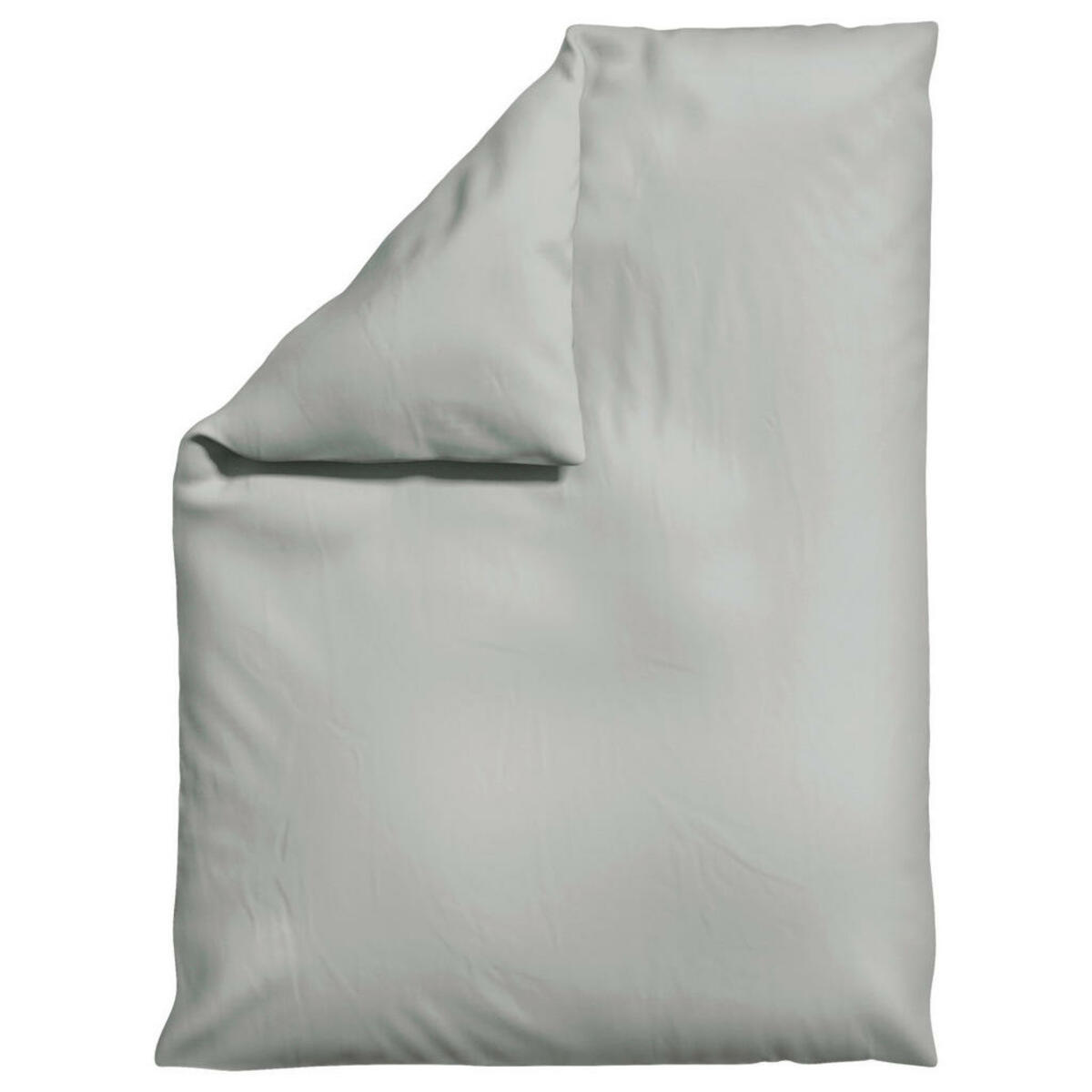 Bild 1 von Schlafgut Bettdeckenbezug Woven Satin, Hellgrau, Textil, Uni, 155 cm, Textiles Vertrauen - Oeko-Tex®, AZO-frei, Bsci, Oeko-Tex® Standard 100, pflegeleicht, atmungsaktiv, bügelleicht, schadstoffgep