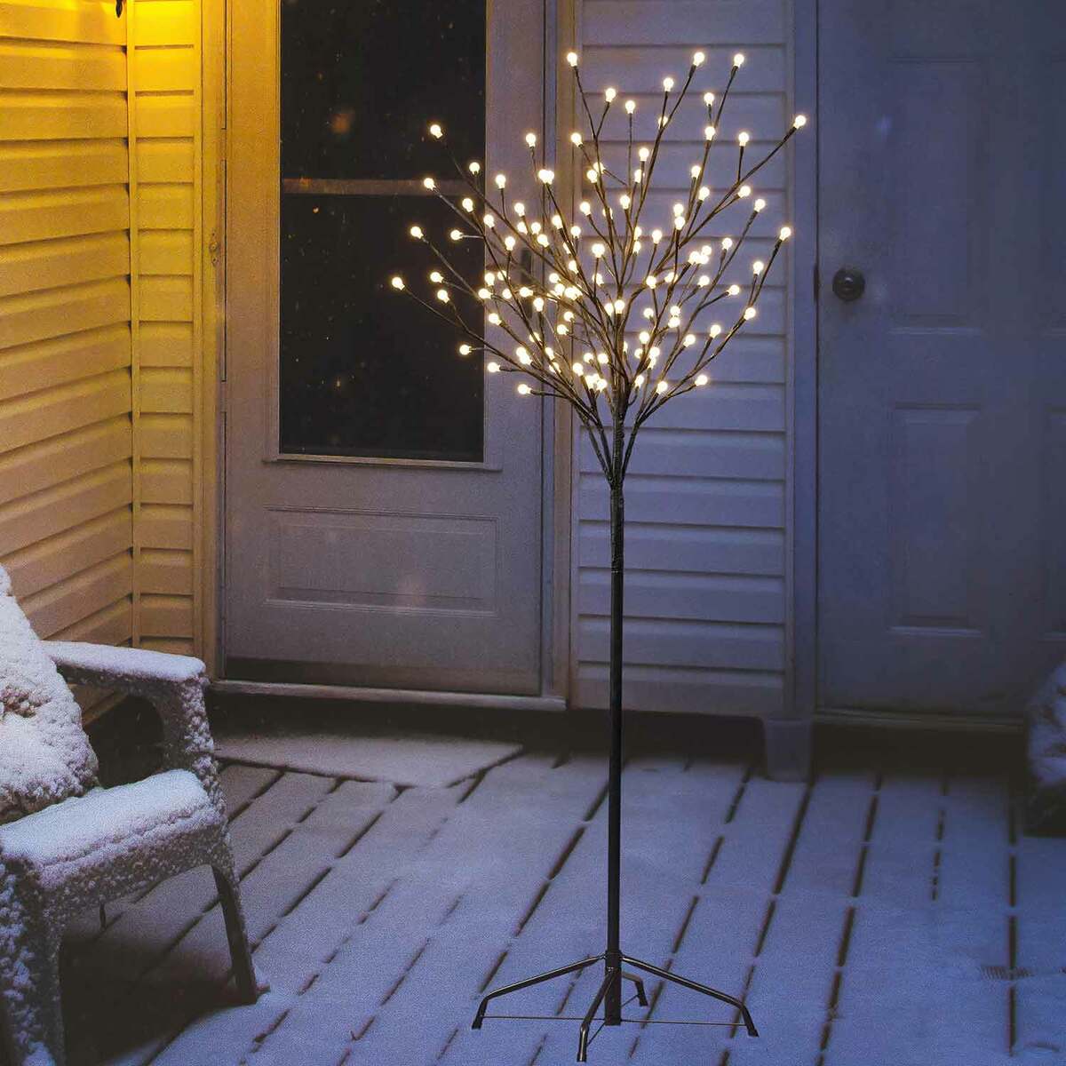Lichterbaum mit 108 LEDLichtern für Innenund Außenbereich warmweiß