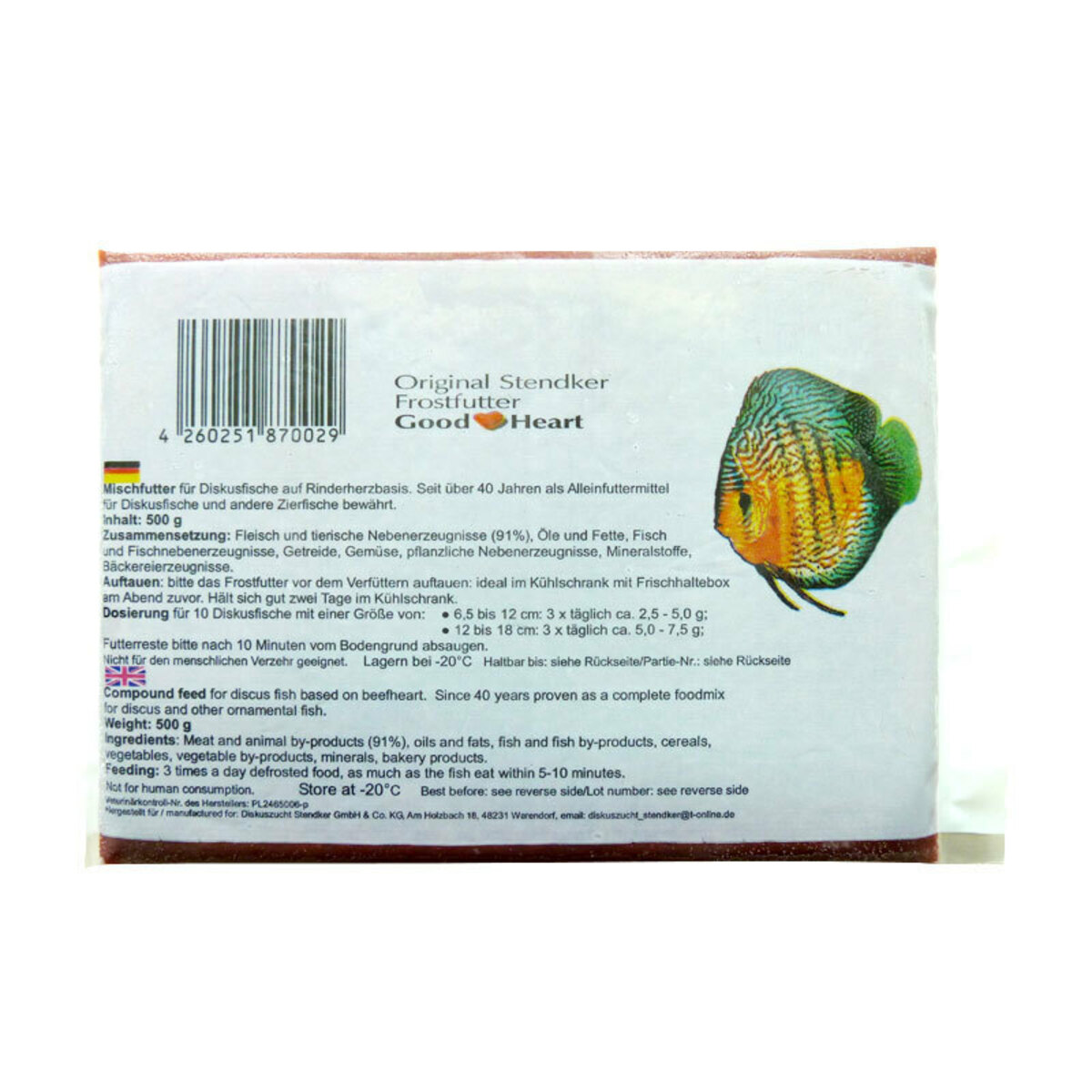 Bild 1 von Stendker Diskusfutter Goodheart 7x500 g