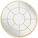 Bild 1 von Mid.you Wandspiegel, Gold, Metall, Glas, rund, 80x80x3 cm, Bsci, Badezimmer, Badezimmerspiegel, Badspiegel