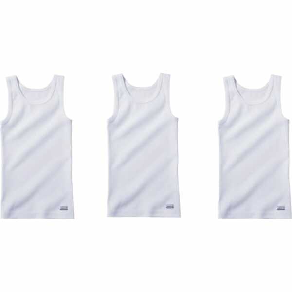 Bild 1 von Jungen Unterhemd 3er-Pack Weiß