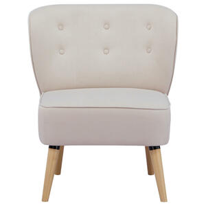 Livetastic Sessel, Beige, Textil, Kiefer, vollmassiv, 75x82x80 cm, Bsci, Wohnzimmer, Sessel, Polstersessel