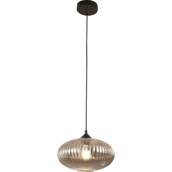 Bild 1 von Fabas Luce Pendelleuchte Fiordaliso, Grau, Schwarz, Metall, Glas, 200 cm, ISO 9001, höhenverstellbar, Lampen & Leuchten, Innenbeleuchtung, Hängelampen, Pendelleuchten