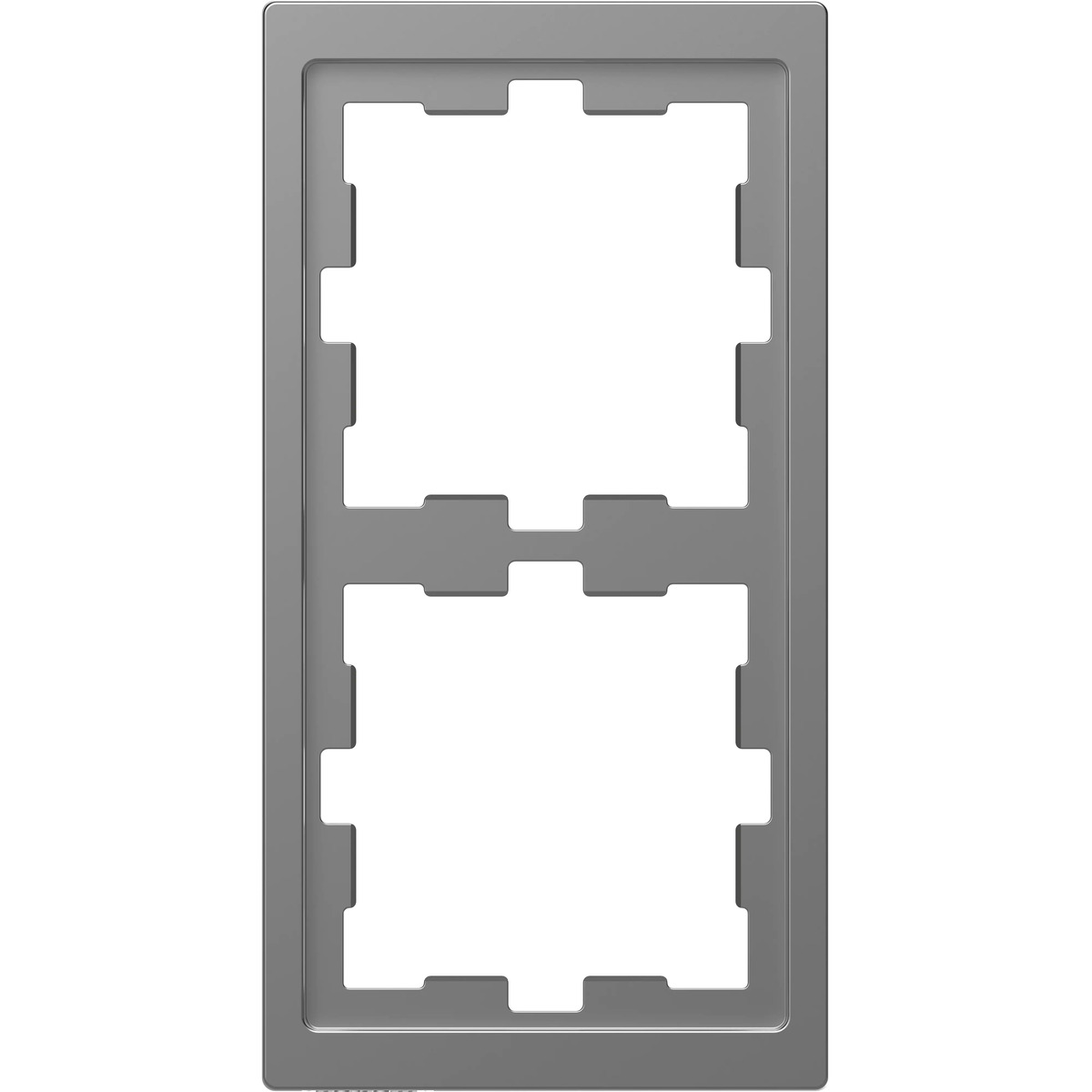 Bild 1 von Merten Abdeckrahmen 2fach D-Life, Edelstahl, MEG4020-6536