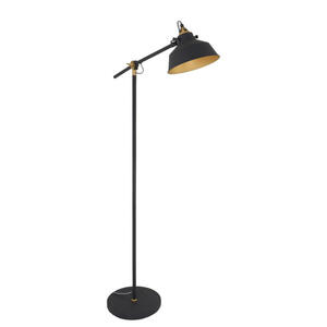 Stehleuchte, Grau, Metall, 28x130x65 cm, drehbar, höhenverstellbar, Lampen & Leuchten, Innenbeleuchtung, Stehlampen, Stehlampen