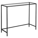 Bild 1 von Boxxx Konsolentisch, Schwarz, Metall, Glas, rechteckig, eckig, 35x80 cm, einfacher Aufbau, Wohnzimmer, Wohnzimmertische, Konsolentische