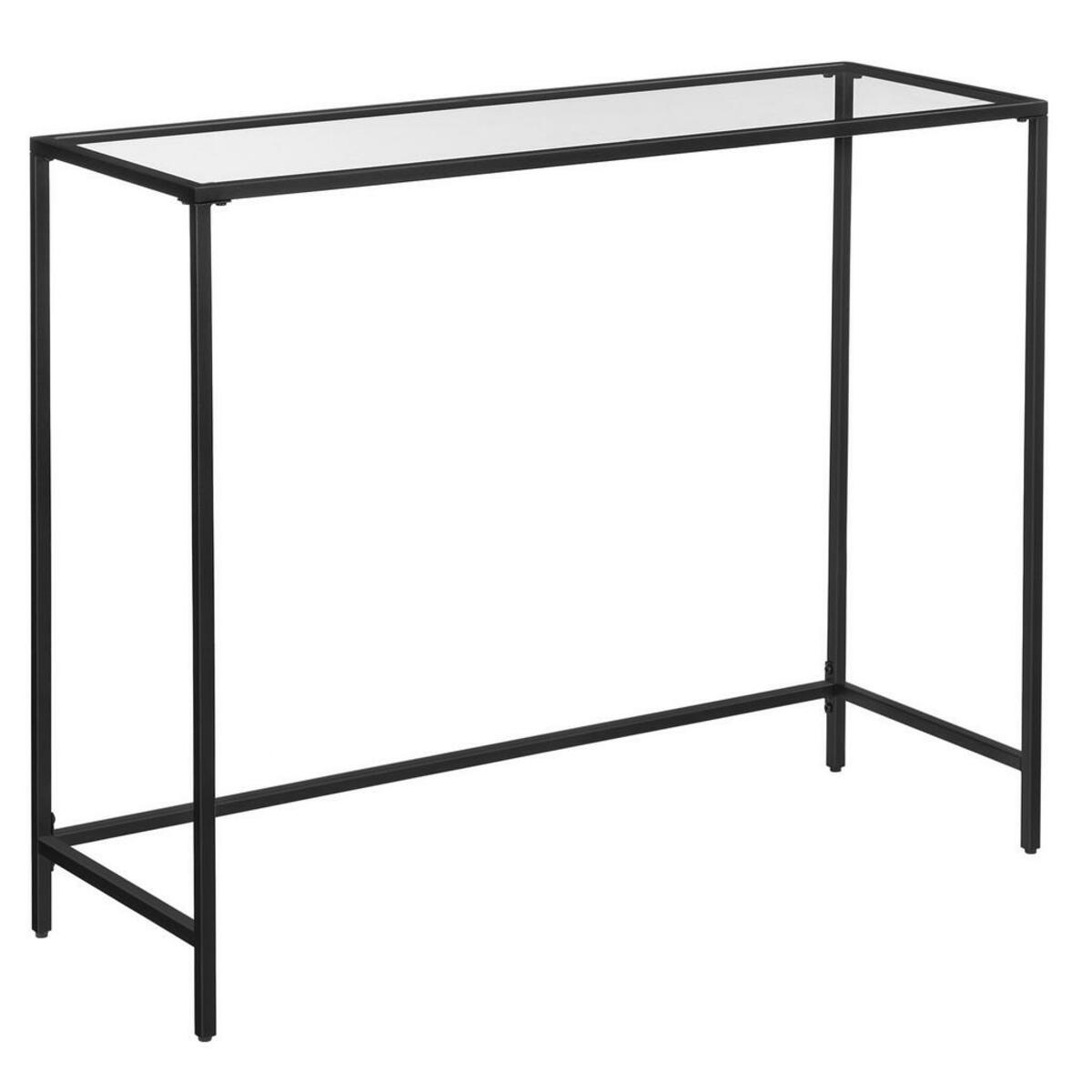 Boxxx Konsolentisch, Schwarz, Metall, Glas, Rechteckig, Eckig, 35x80 Cm ...