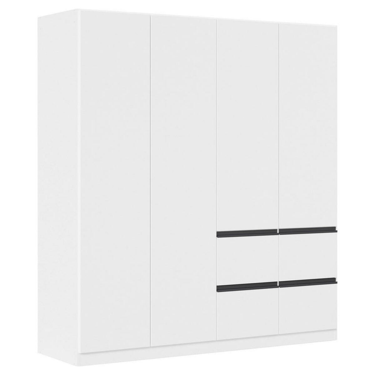 Bild 1 von Xora Drehtürenschrank, Weiß, Kunststoff, 2 Fächer, 4 Schubladen, 181x197x54 cm, Blauer Engel, BQ - Bündnis für Qualität, Made in Germany, in verschiedenen Größen erhältlich, Holzdekoren erh