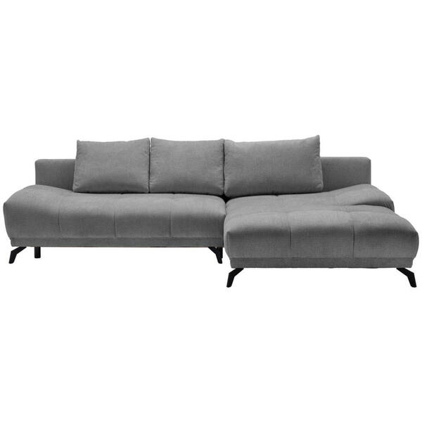 Bild 1 von Hom`in Ecksofa, Grau, Dunkelgrau, Textil, 5-Sitzer, Füllung: Schaumstoff, Ottomane rechts, L-Form, 290x182 cm, Stoffauswahl, seitenverkehrt erhältlich, Schlafen auf Sitzhöhe, Wohnzimmer, Sofas & C