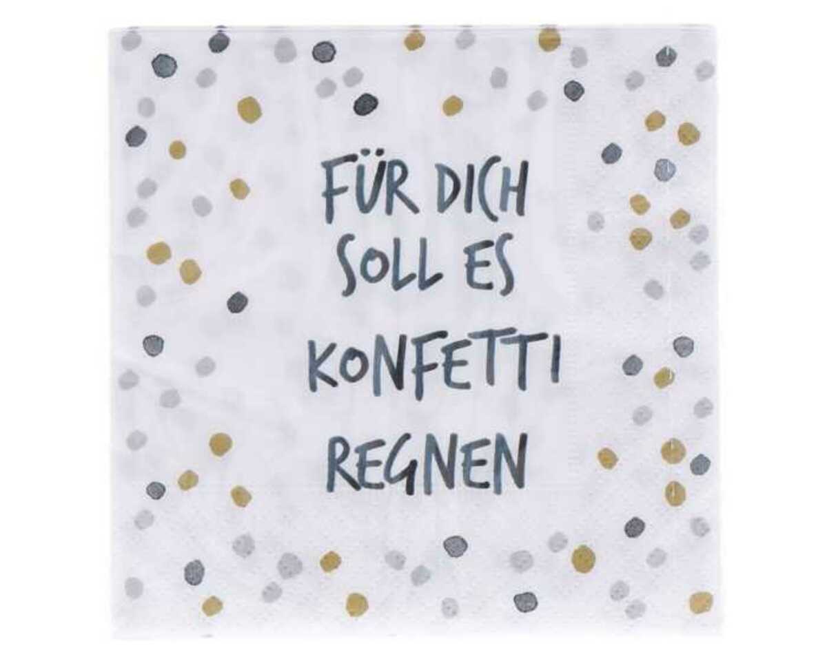Bild 1 von Servietten 20er 25x25cm Konfetti