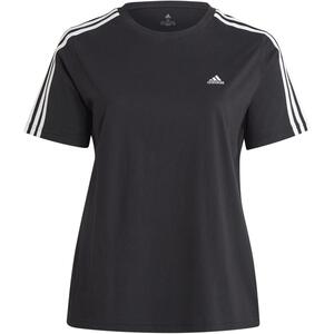 Adidas ESSENTIALS SLIM 3-Streifen T-Shirt Damen Schwarz