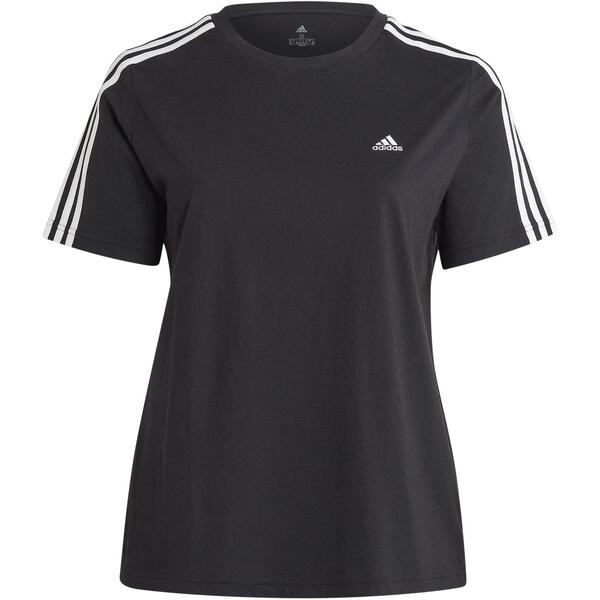 Bild 1 von Adidas ESSENTIALS SLIM 3-Streifen T-Shirt Damen Schwarz