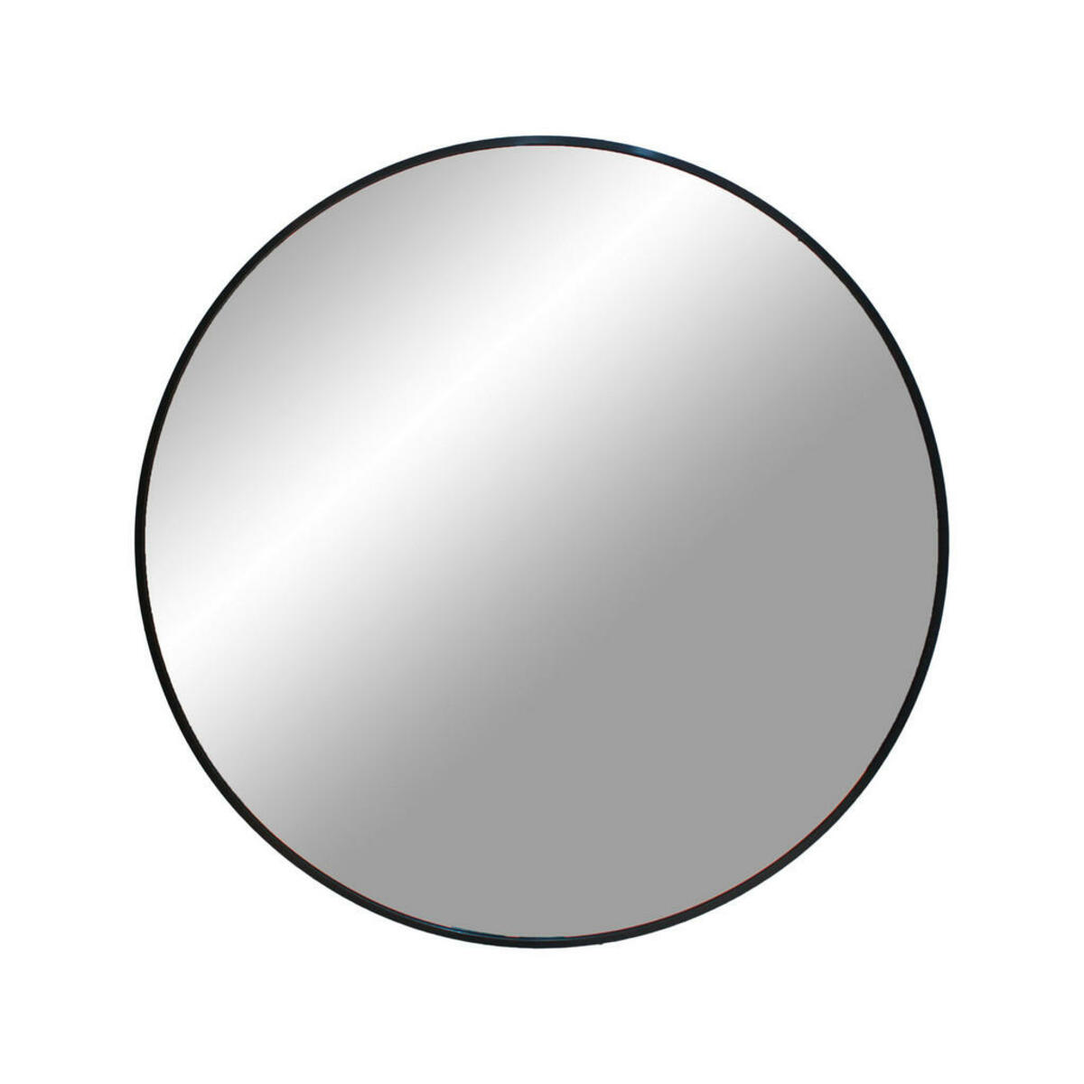 Bild 1 von Wandspiegel, Schwarz, Metall, Glas, 60x60x3 cm, Badezimmer, Badezimmerspiegel, Badspiegel