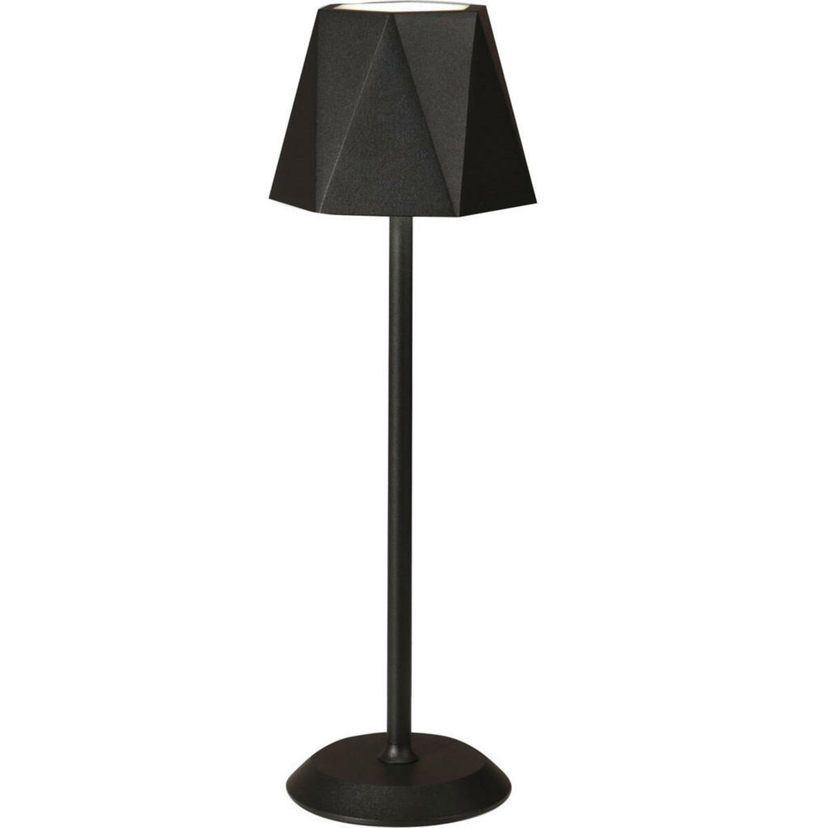 Bild 1 von Fabas Luce Akku-Tischleuchte Katy, Schwarz, Metall, 13x38 cm, DIN EN ISO 9001, kabellos, aufladbar über Usb, transportabel, gleichmäßige Lichtverteilung, Lampen & Leuchten, Innenbeleuchtung, Tisch